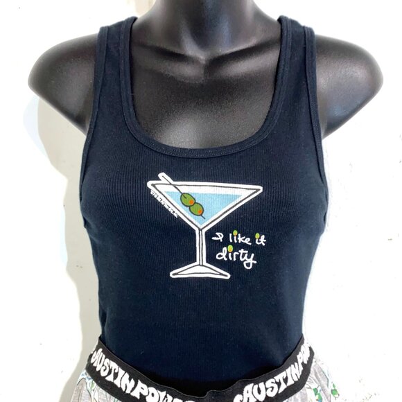 Dirty Martini PJ Set - Austin Powers Boxers and Be as you Are Top - Size Large - Picture 3 of 13